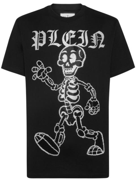 Skeleton studded T-shirt
