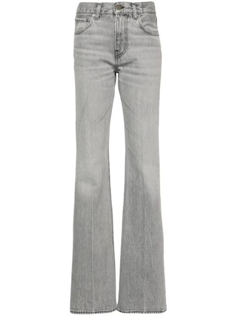 Flora Fog mid-rise flared jeans