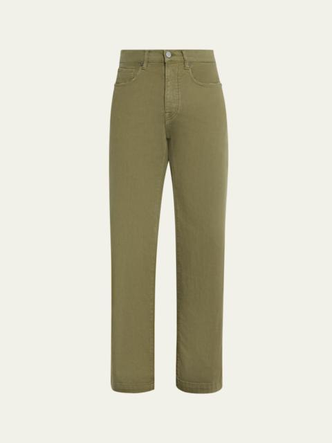 Men's Straight Fit Five-Pocket Pants