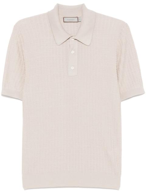 knitted polo shirt