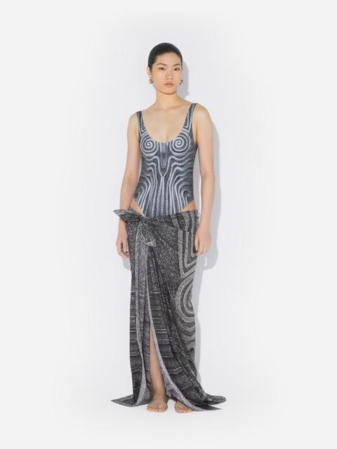 THE BLACK “SPIRALE” SARONG