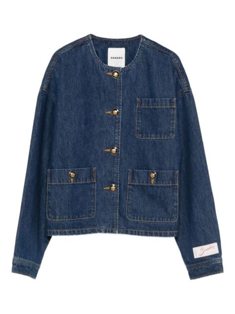 button-up pocket denim jacket