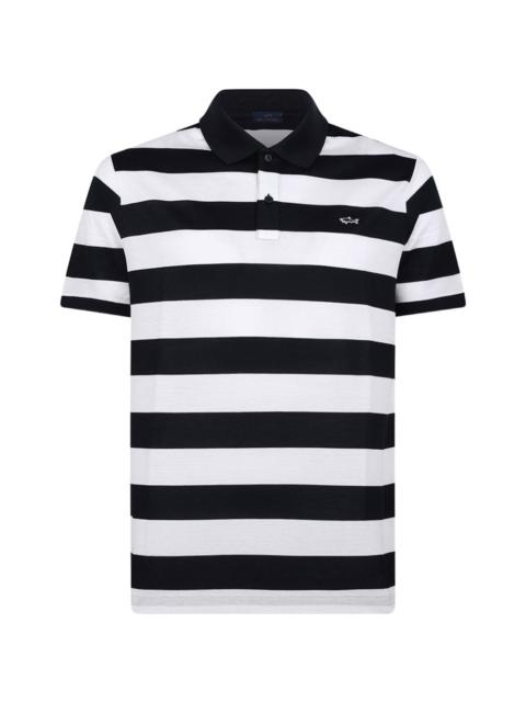 striped polo shirt