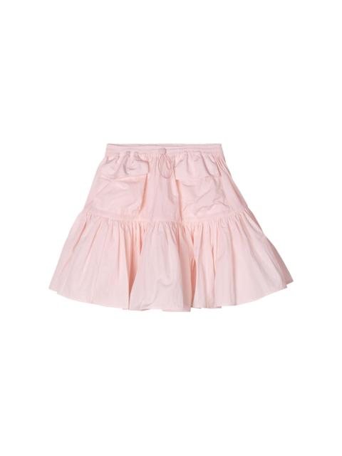 Elastic Waist Tiered Skirt