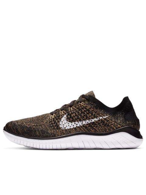 Nike Free RN Flyknit 2018 'Black Club Gold' 942838-005