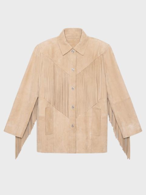 Jacket Estee Fringe  Sand