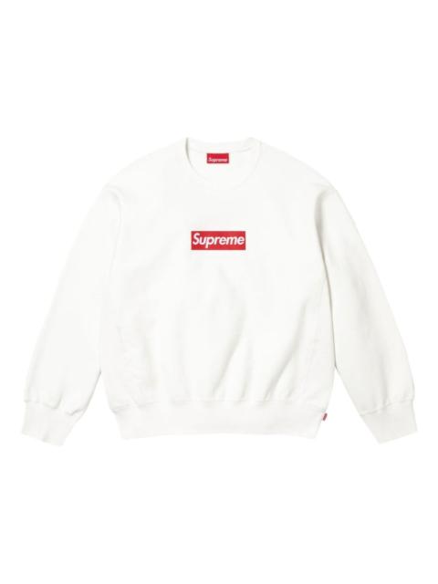 washed box logo "SS 25 - White" sweatshirt