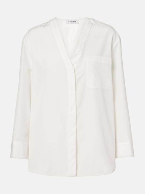 Chicca cotton poplin shirt