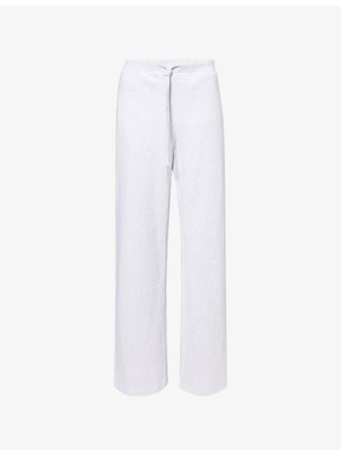 Low-Rise Straight-Leg Cotton Jogging Bottoms