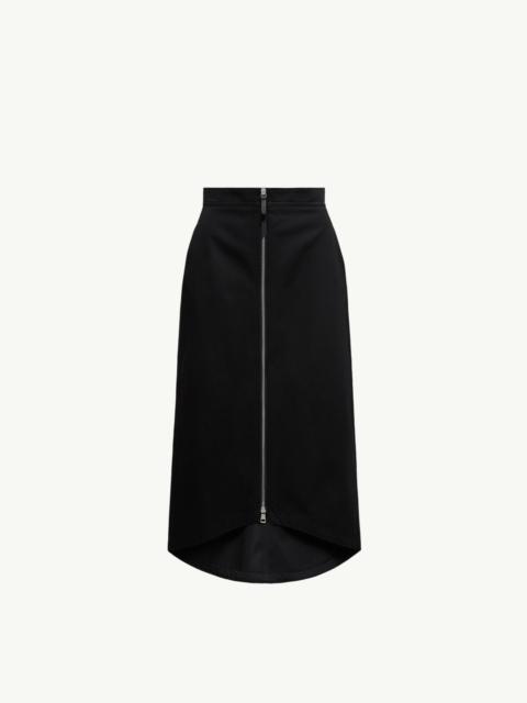 Moncler x EE72 by Edward Enninful Cotton Gabardine Midi Skirt