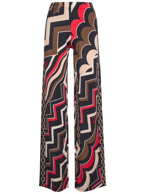 Pucci Istrice Printed Satin Trousers