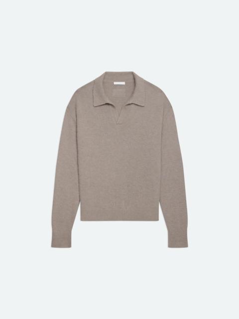 BRUSHED POLO SWEATER