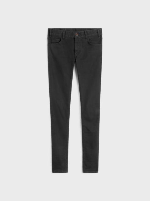 Celine Black Cotton Skinny Jeans