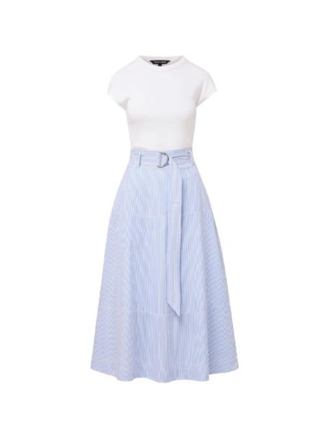 Belmar striped belted dress