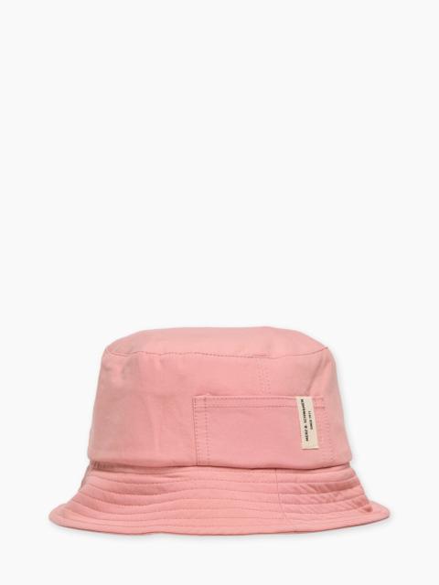 MERZ B. SCHWANEN BH03 COTTON POPLIN BUCKET HAT PEACH