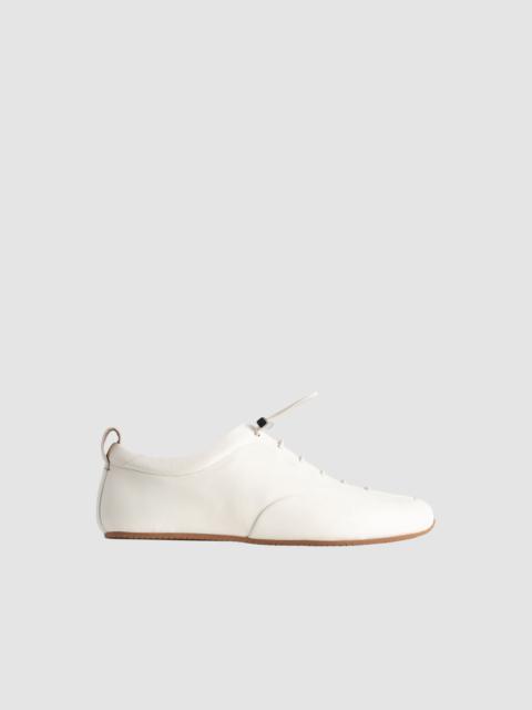 Prudent White Nappa Leather Sneaker