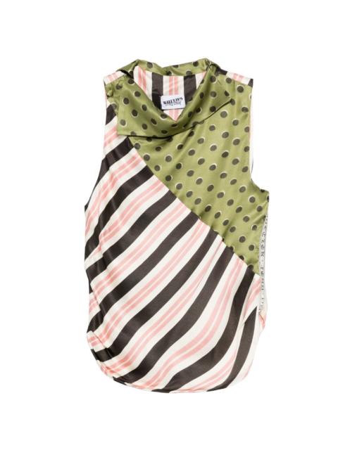 cowl-neck tank top