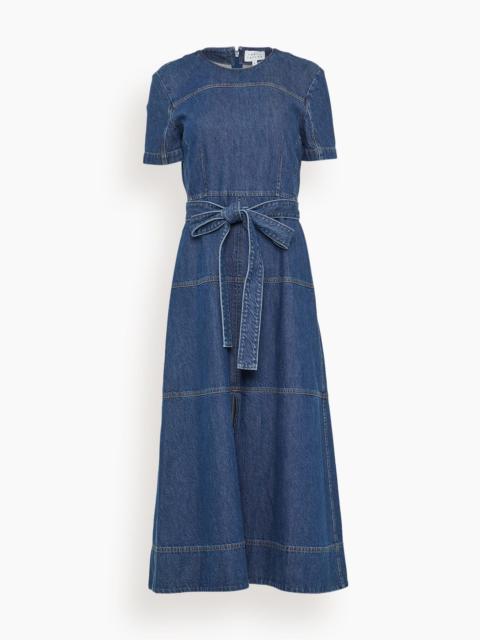 Ella Dress in Classic Indigo Blue