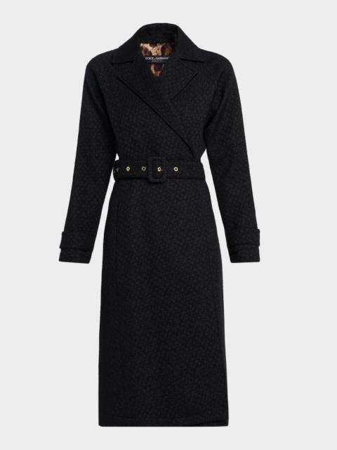 Rachel Bottoné Tweed Trench Coat