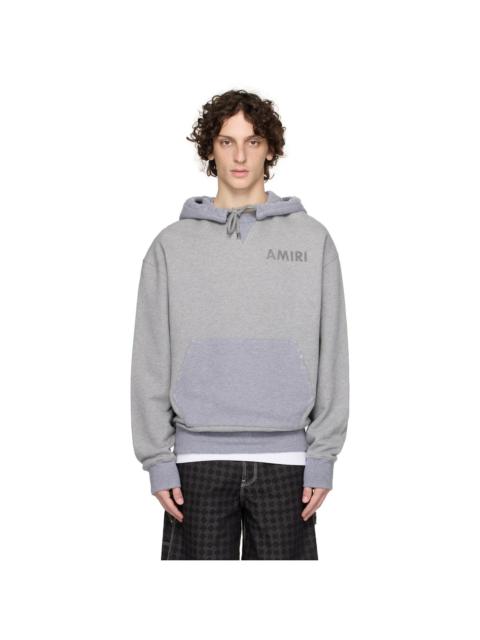 Gray 'AMIRI' Stencil Oversized Hoodie