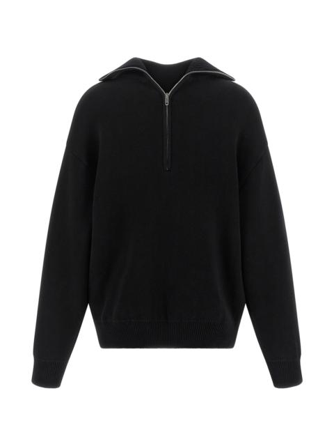 worked cotton sweater