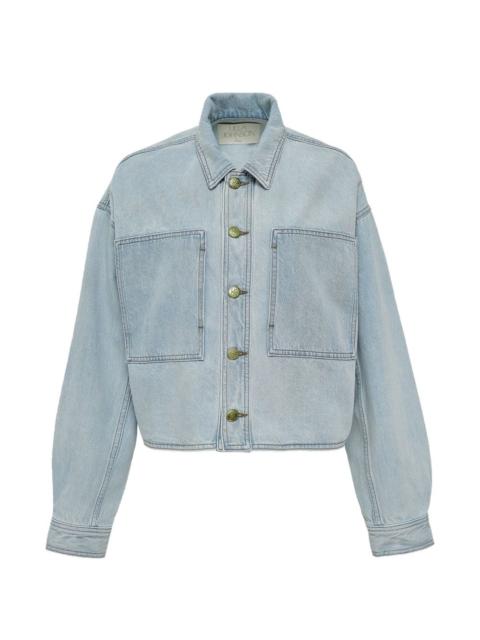 buttoned denim jacket