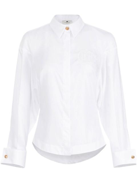 embroidered cotton shirt