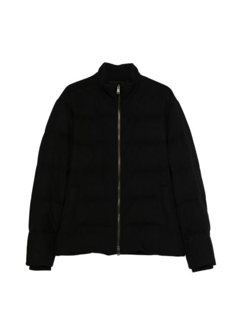 zip-up quilted jacket