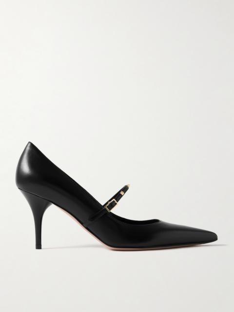 Rockstud Wispy 80 Leather Mary Jane Pumps