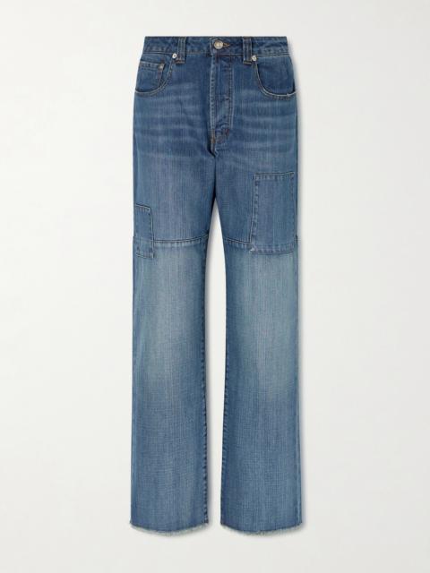 Chance Frayed Straight-leg Jeans