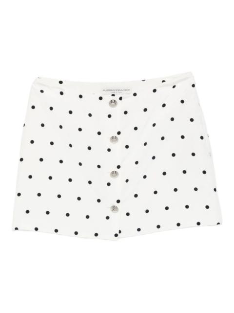 polka dot-print miniskirt