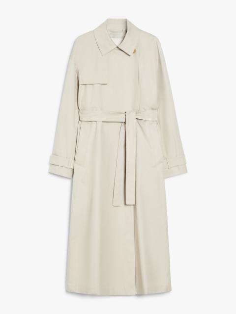 STRENCH Water-repellent twill trench coat