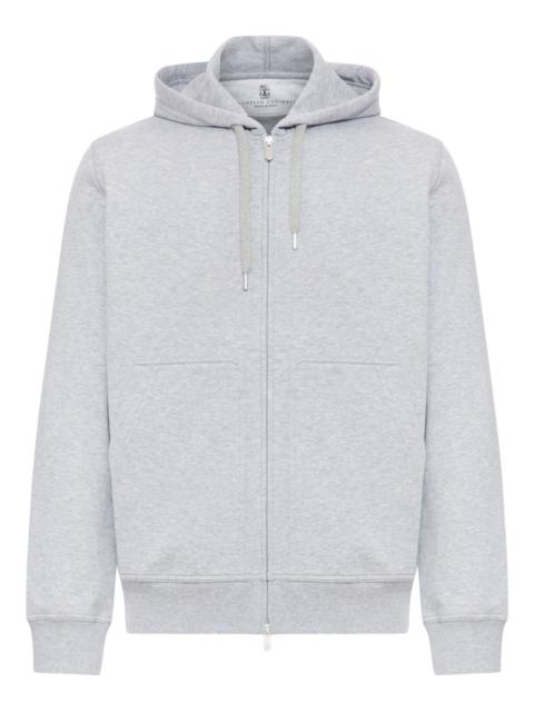 cotton zip-up hoodie