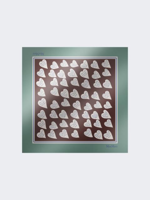 NUMANA Printed silk twill foulard