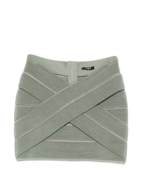 crossover knitted skirt