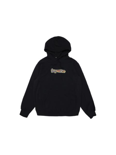 Supreme Gonz Logo Hooded Sweatshirt Black