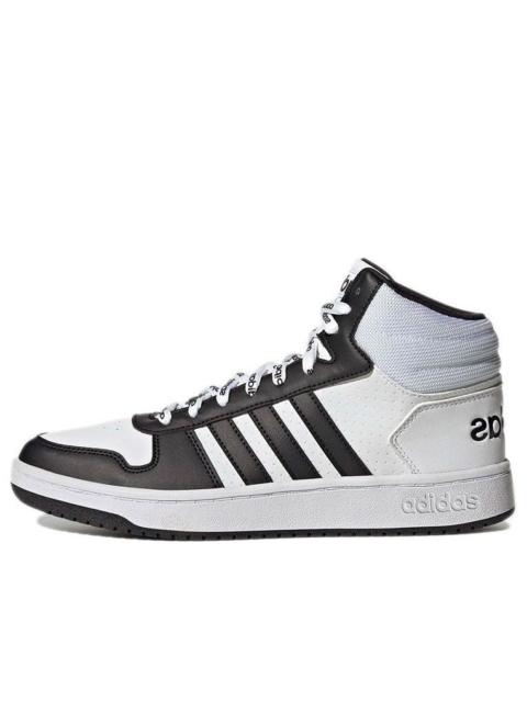 adidas neo Hoops 2.0 Mid 'White Black' FW4476