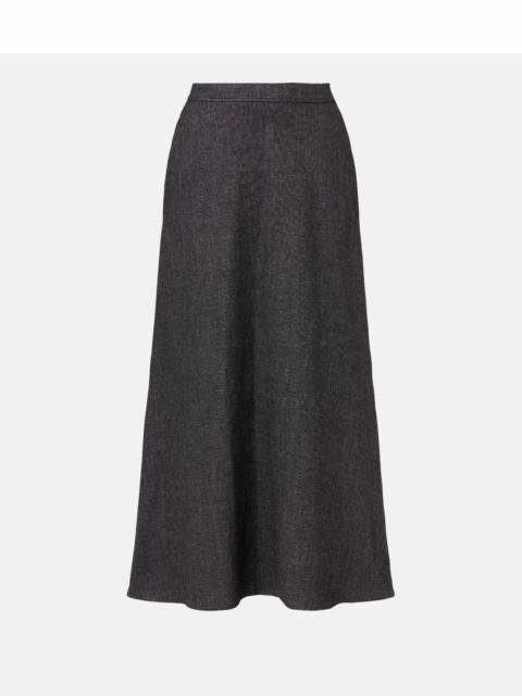 Jaspé midi skirt
