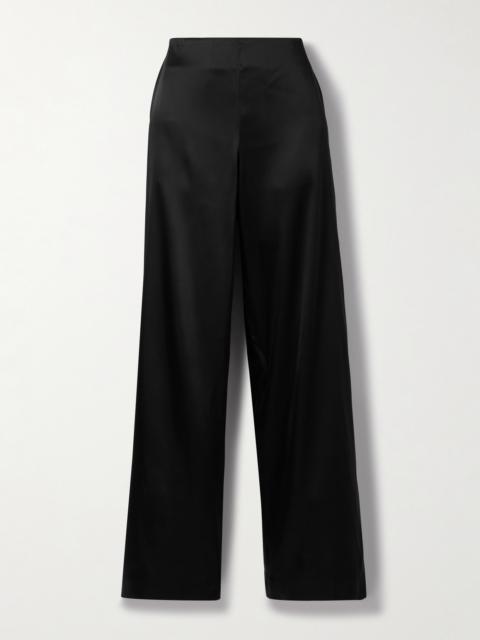 Satin Wide-leg Pants