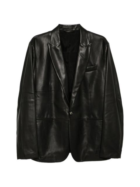 leather blazer