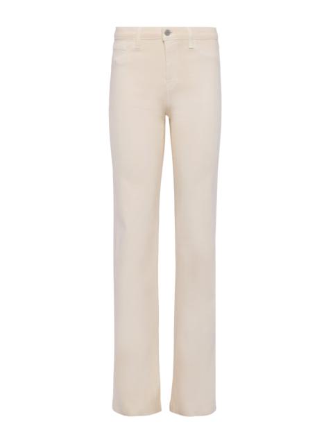 Clayton Coated Wide-Leg Jean