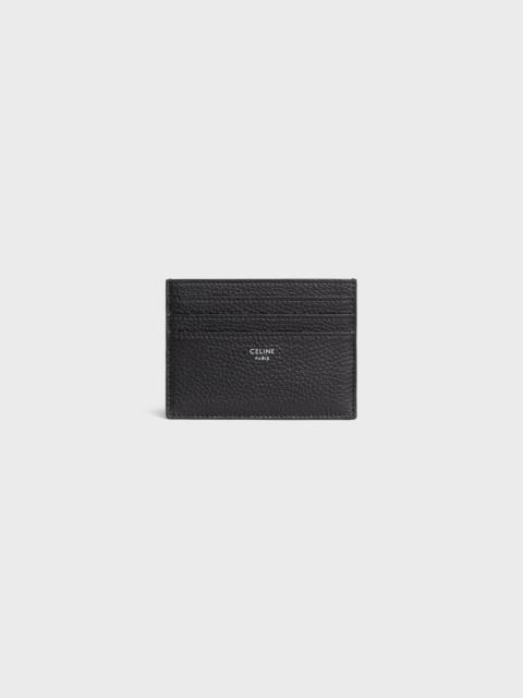 LARGE CARD HOLDER IN GRAINED CALFSKIN