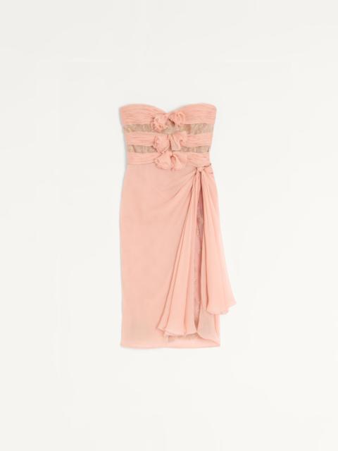CREPPONNE CHIFFON DRESS