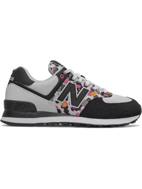 New Balance 574 White Black Camo (Women's)