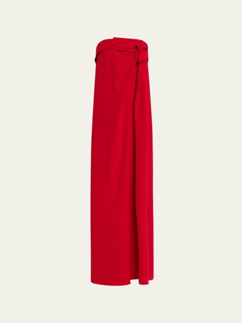 Manuela Strapless Gathered Maxi Dress
