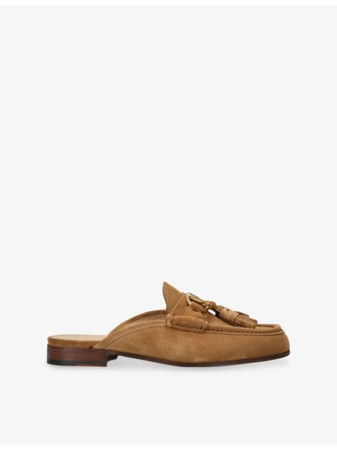 VLogo Signature Suede Loafers