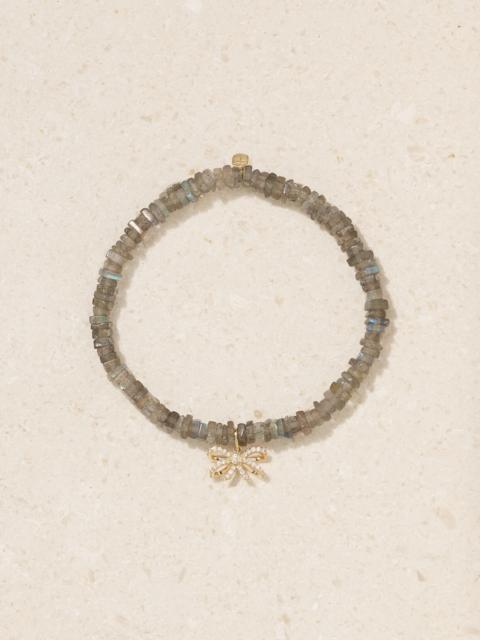 14-karat Gold, Labradorite And Diamond Bracelet