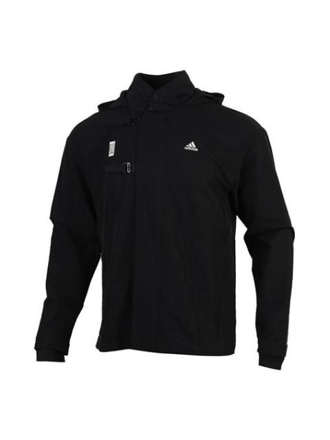 Men's adidas WJ HTT Casual Sports Black Jacket GM4464