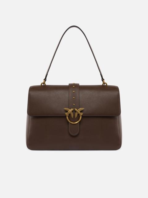 LEATHER MAXI LOVE BAG SLOUCHY SHOULDER BAG