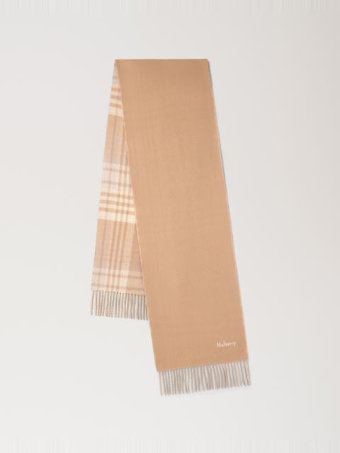 Reversible Cashmere Check Scarf
Camel & Maple Cashmere